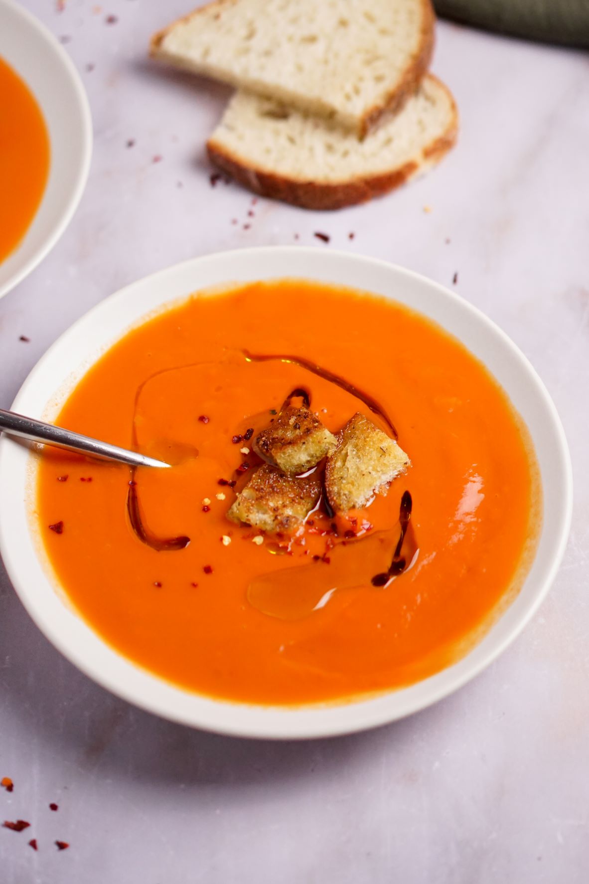 Secret Ingredient Healthy Tomato Soup Recipe (No Cream!) - Nutrition Daily